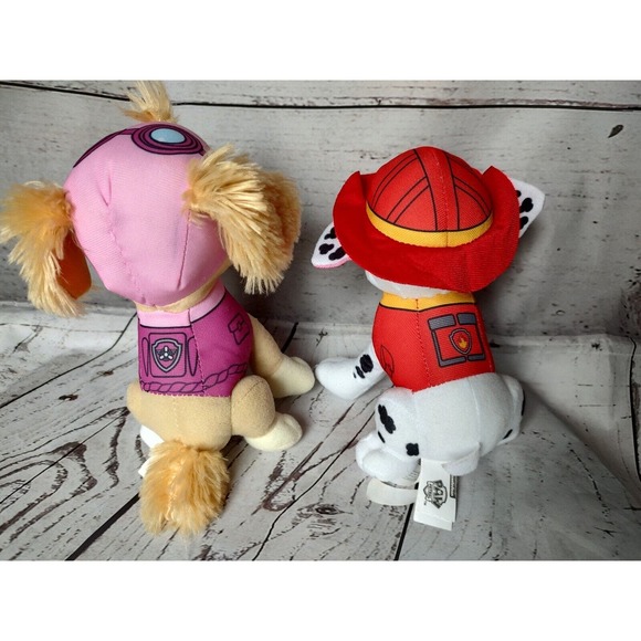 8 Inch Paw Patrol Plush Stuffed Animal Marshall & Skye - Picture 5 of 9